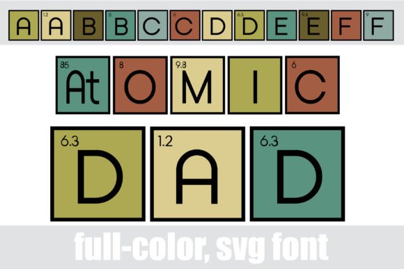 Atomic Dad: Elevate Your Brand with Periodic Table Typography