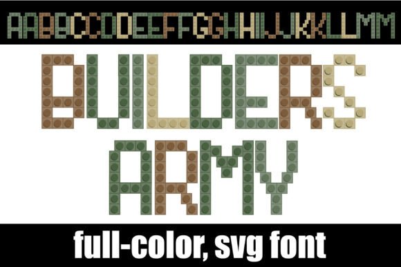 Builders Army: A Dynamic SVG Color Font for Modern Design