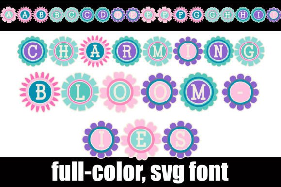 Charming Bloomies: A Floral Font for Vibrant Design