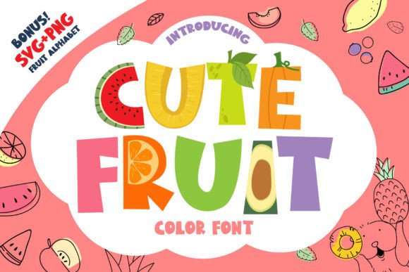 Cute Fruit: A Playful Font for Modern Design