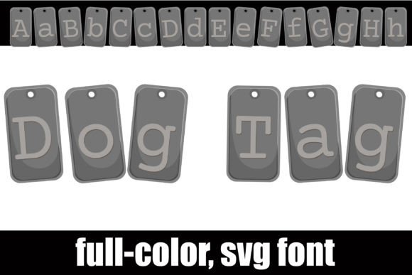 Dog Tag: Elevating Design with a Full-Color SVG Font
