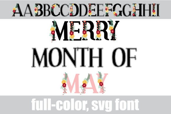Embrace the Merry Month of May with Vibrant Typography