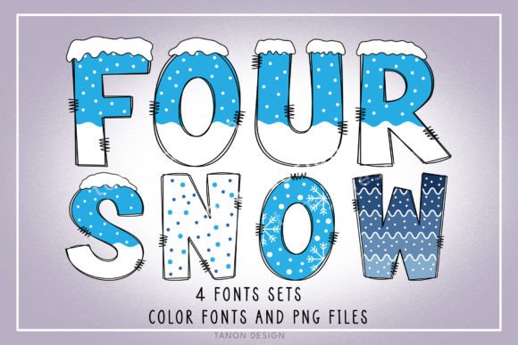 Four Snow: A Festive Font for Creative Projects