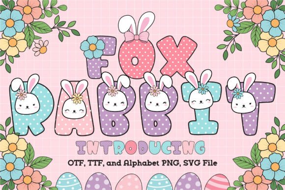 Fox Rabbit: Elevate Your Designs with Vibrant Color Typography