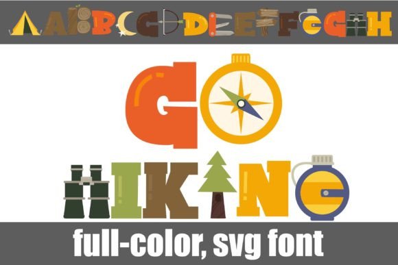 Go Hiking: A Colorful Font for Adventure-Driven Design