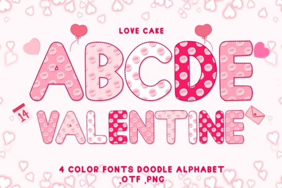 Love Cake Color Fonts: Sweeten Your Designs