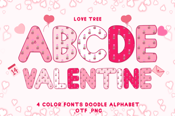 Love Tree: Adorable Color Fonts for Your Creative Heart