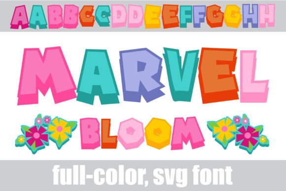 Marvel Bloom: A Spring-Ready Color Font for Vibrant Design