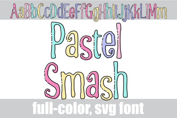 Pastel Smash: Elevate Your Designs with Whimsical Color Fonts