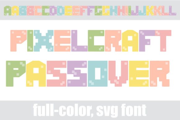 Pixelcraft Passover: Elevate Designs with Unique Color Fonts