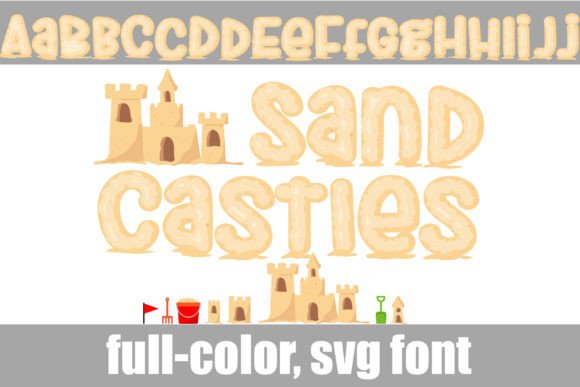 Sand Castles: A Playful Typography Asset for Summer Designs