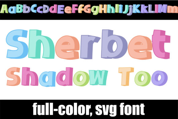 Sherbet Shadow Too: A Fresh Take on Playful Typography