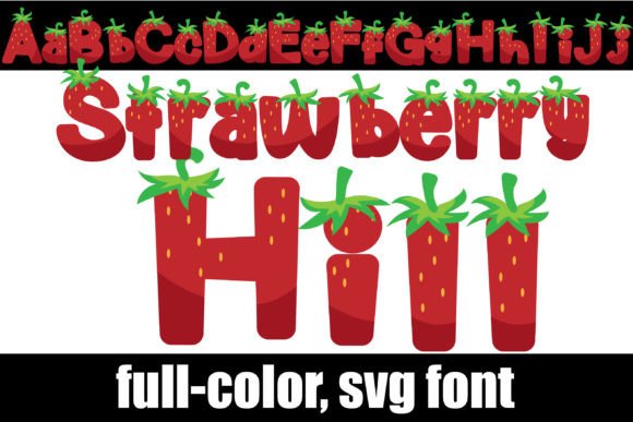 Strawberry Hill: A Full-Color Font for Playful Branding