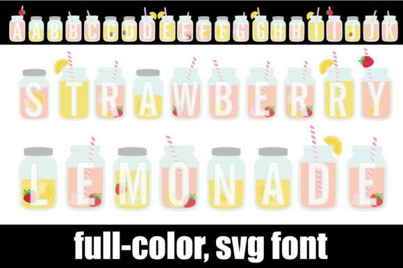 Strawberry Lemonade Font: A Vibrant Design Asset