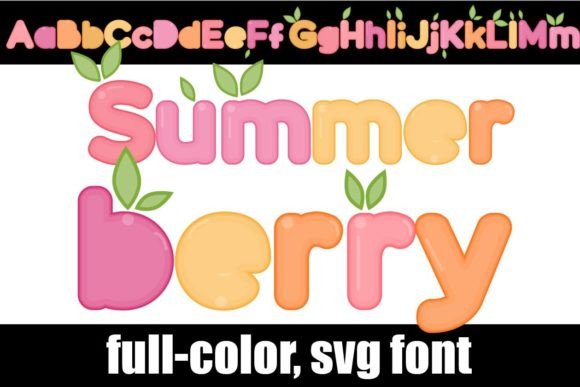 Summerberry: Vibrant Color Typography for Modern Design