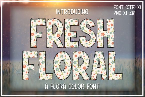 Transform Your Designs with the Fresh Floral Font