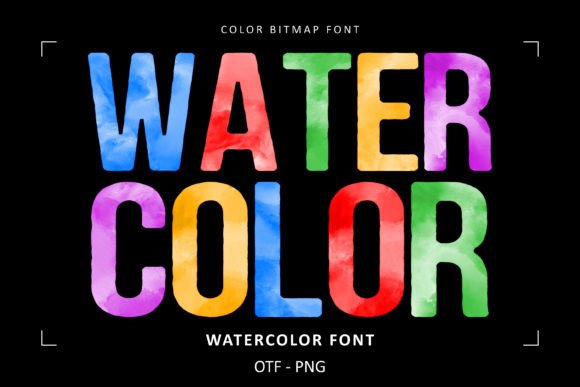 Watercolor Collection: 6 Eye-Catching Color Fonts for Impactful Design