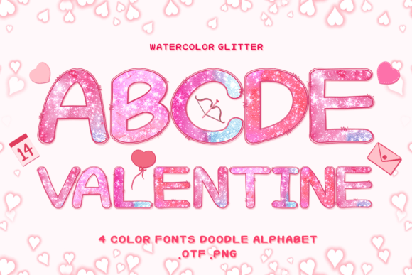 Watercolor Glitter: Elevate Your Designs with Enchanting Color Fonts